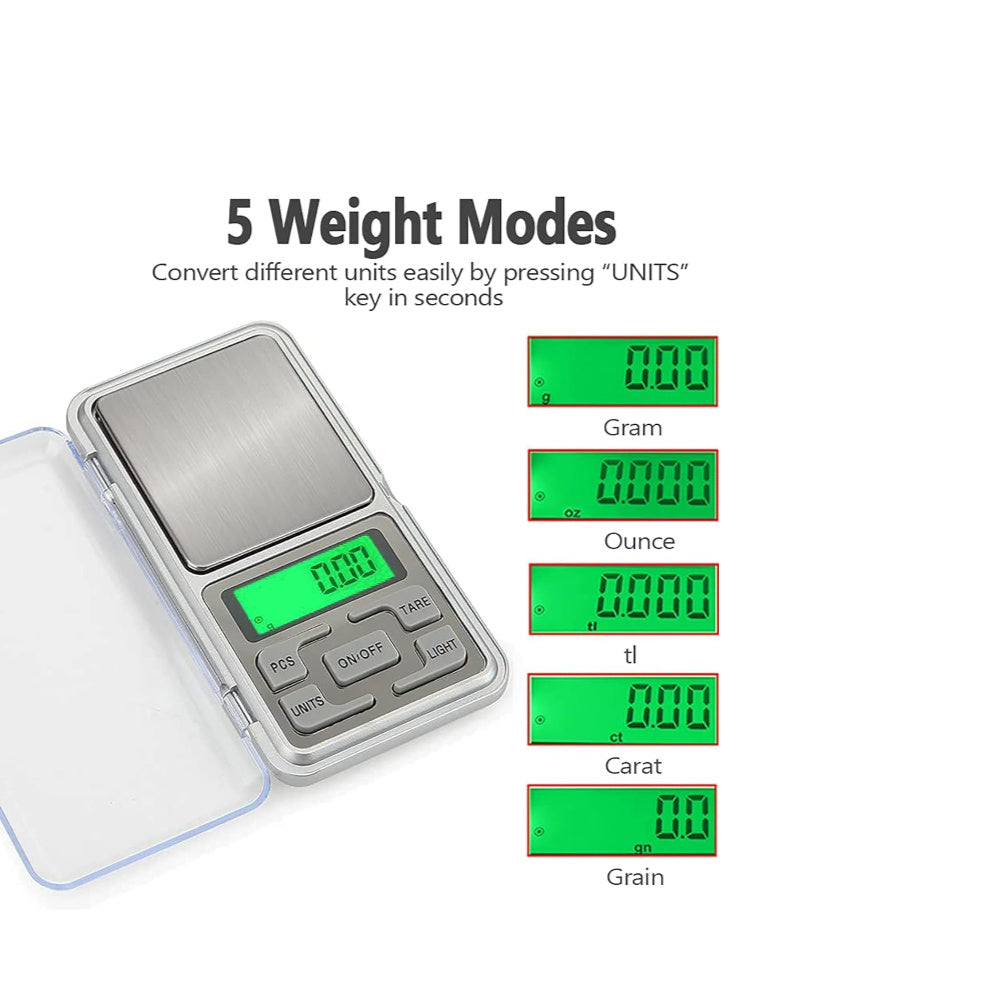 Digital Pocket Scale 200 gm * 0.01 Readability Weighing Scale